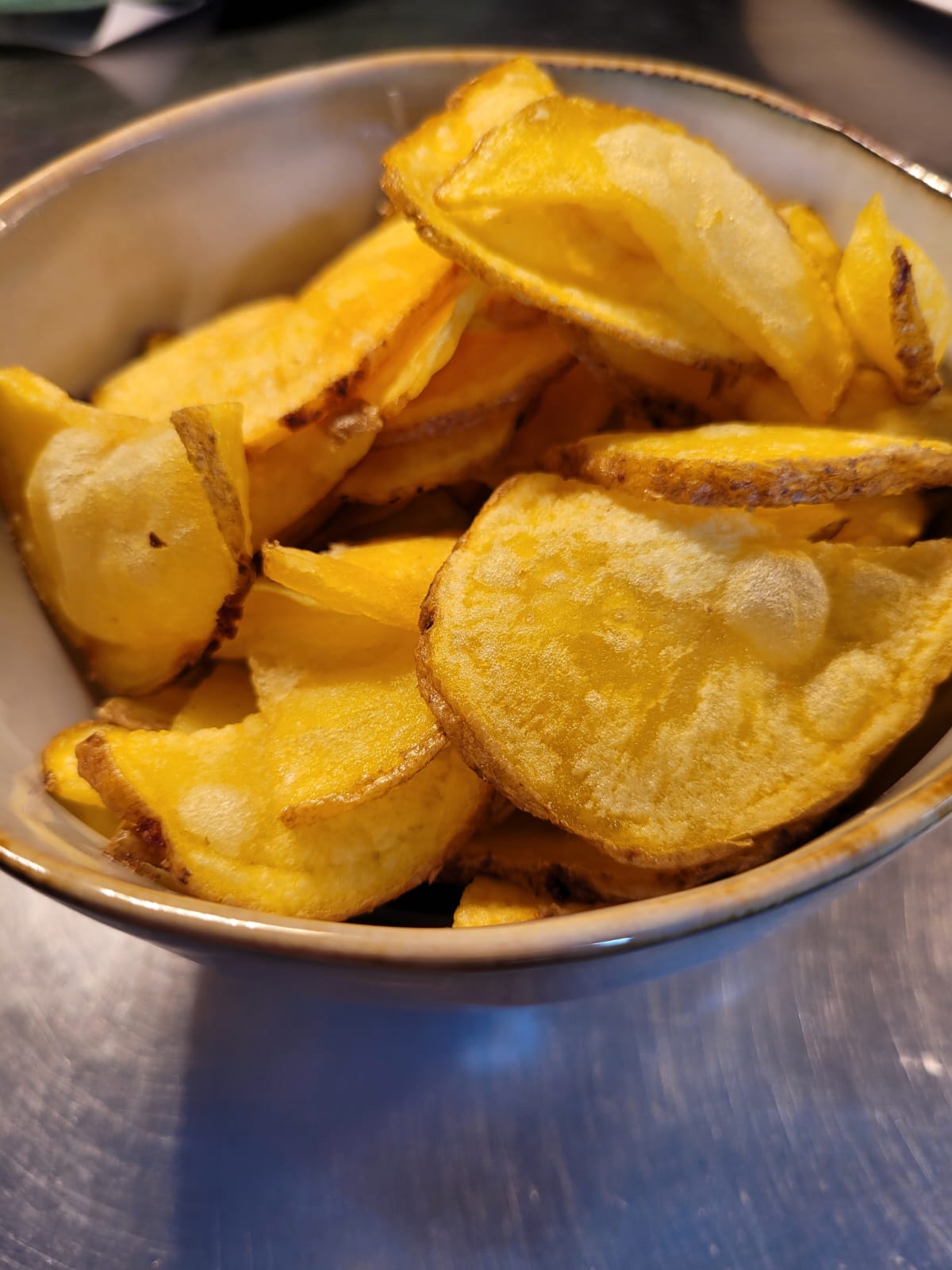 Natural potato chips