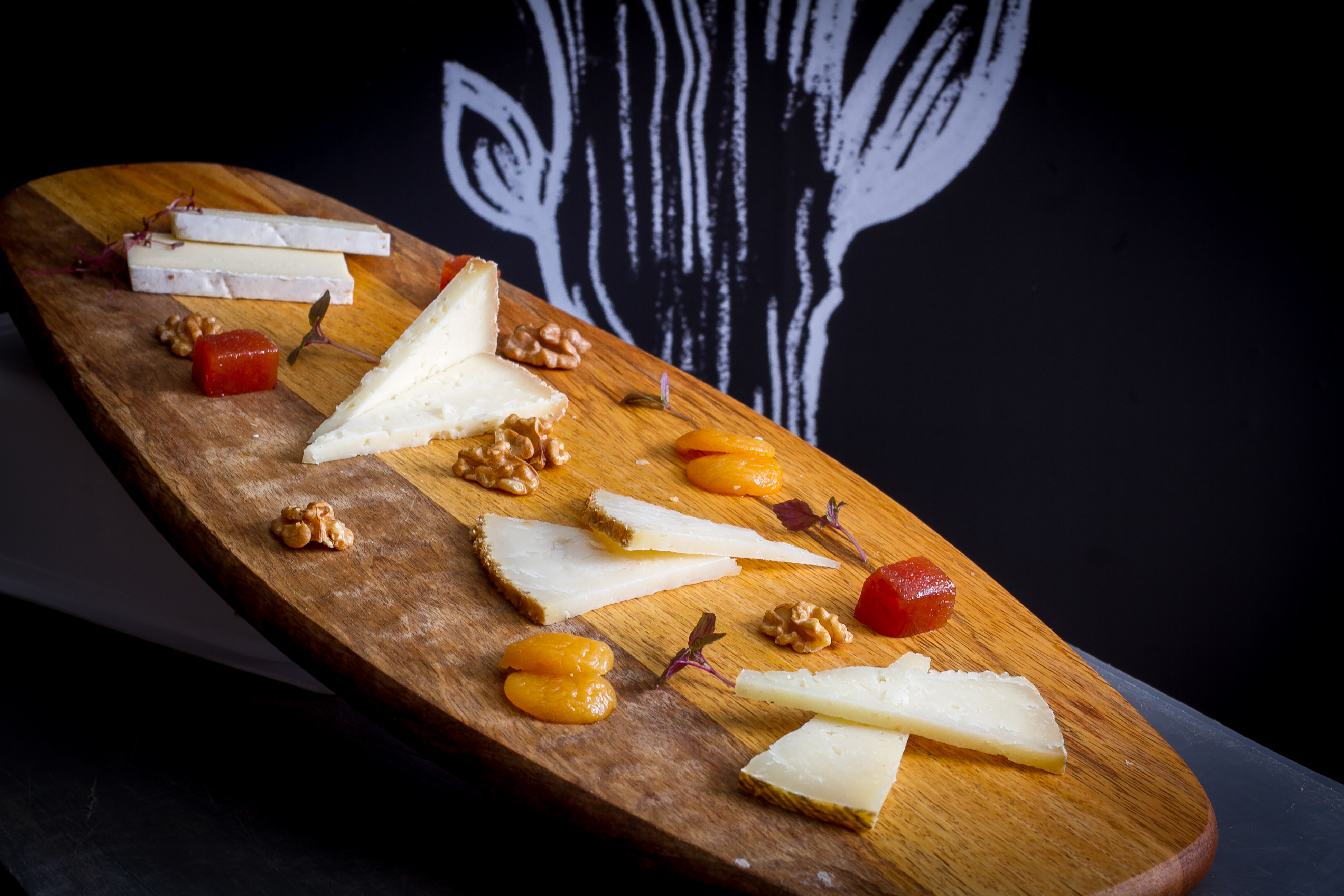 Selection of artisan cheeses