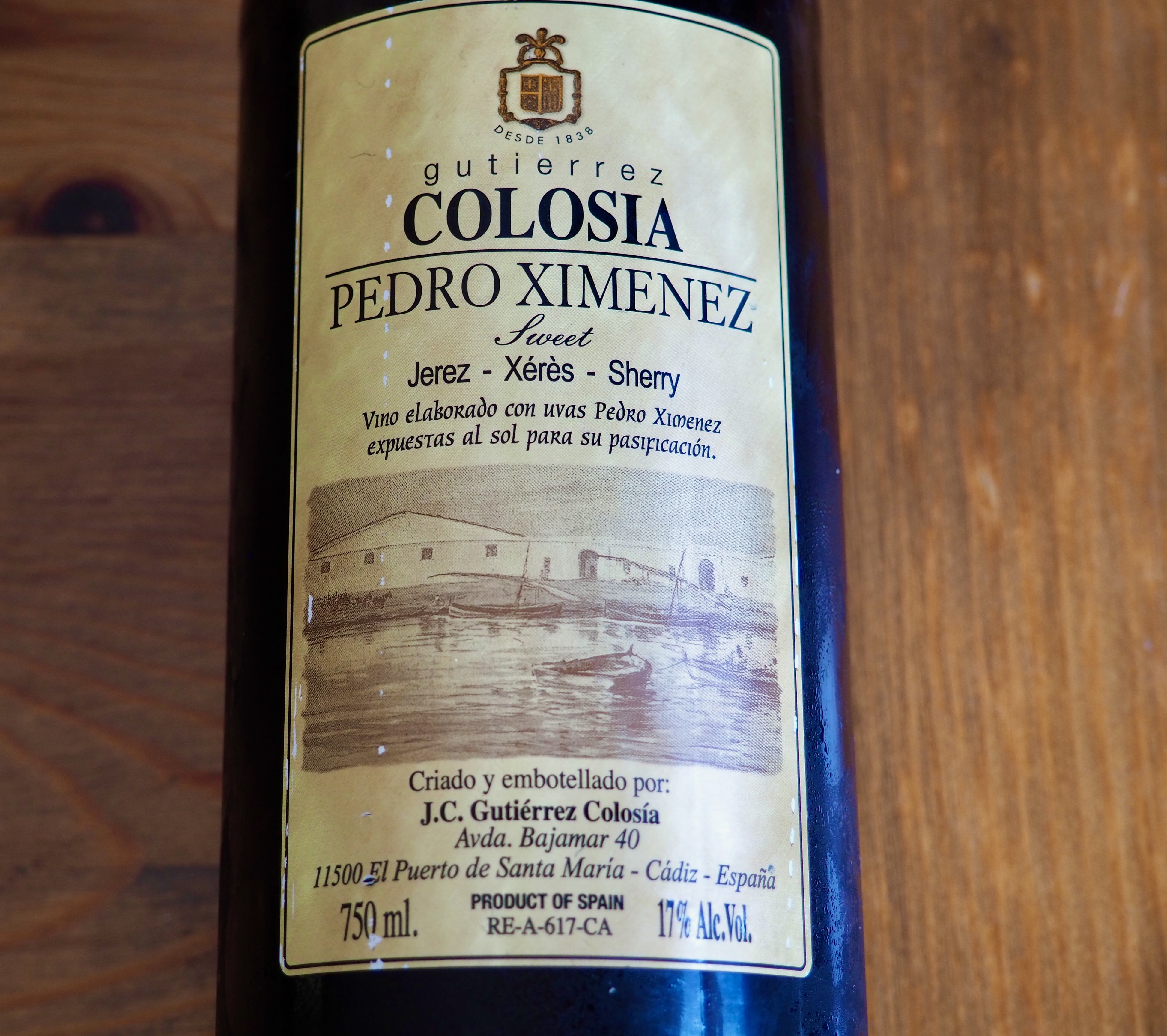 PEDRO XIMENEZ  BODEGAS COLOSIA