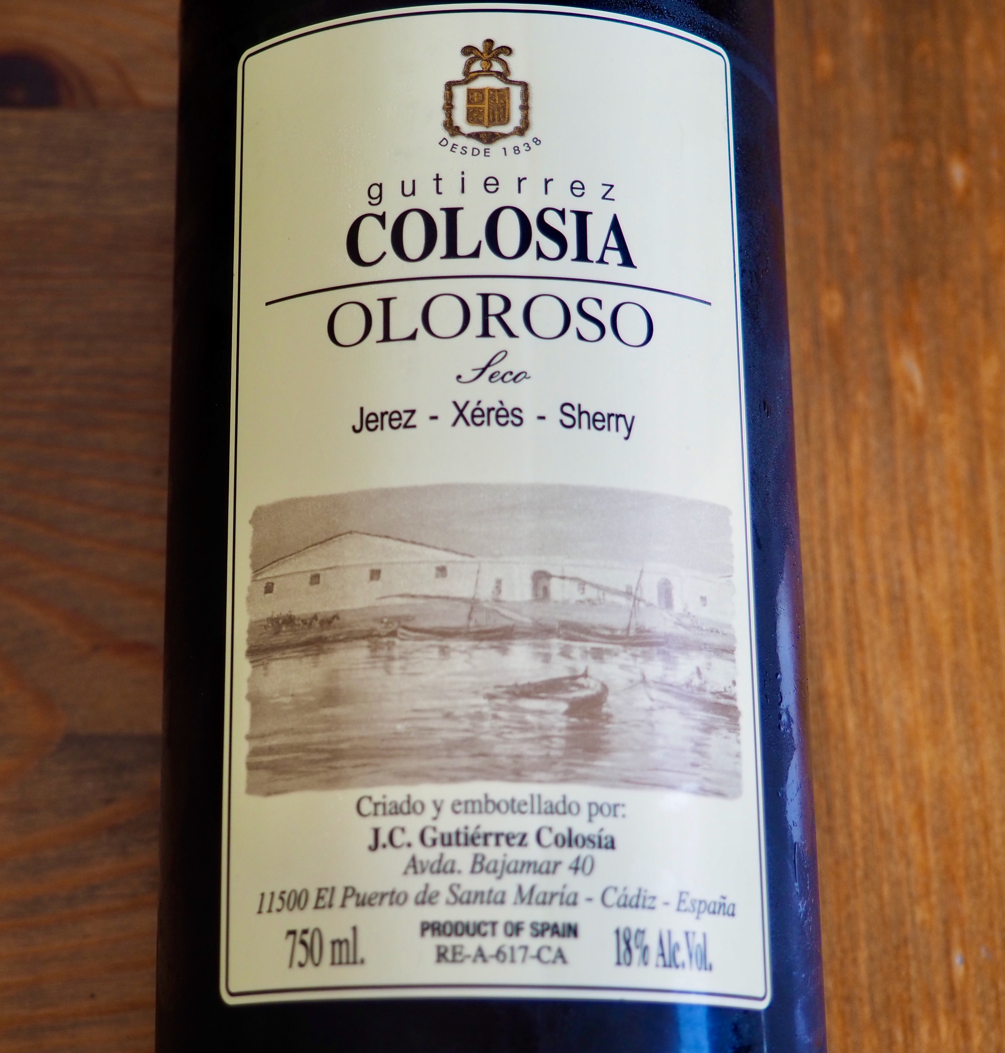 OLOROSO BODEGAS COLOSIA