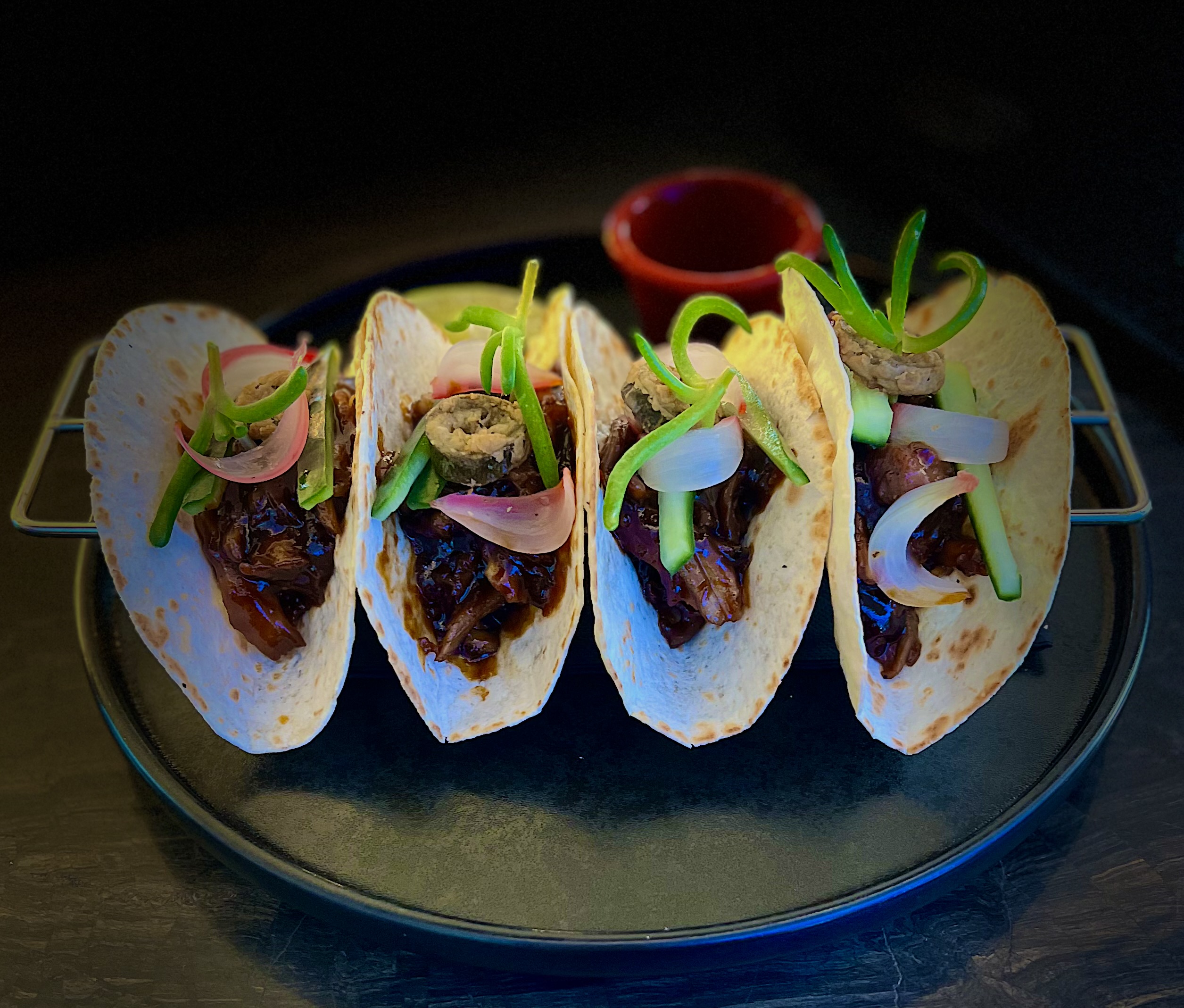 BBQ PORK RIBS TACOS