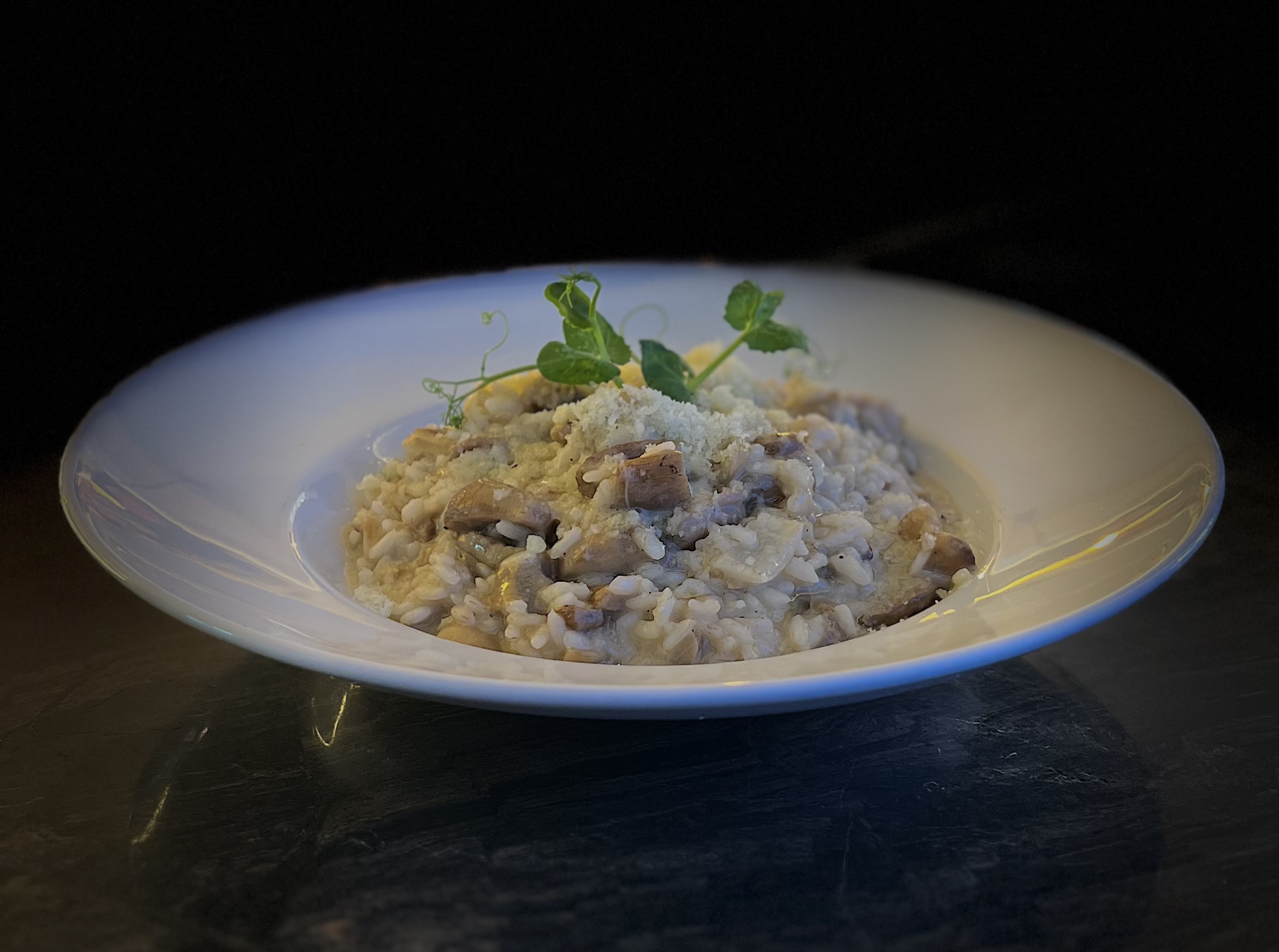 RISOTTO CON BOLETUS Y ACEITE DE TRUFA