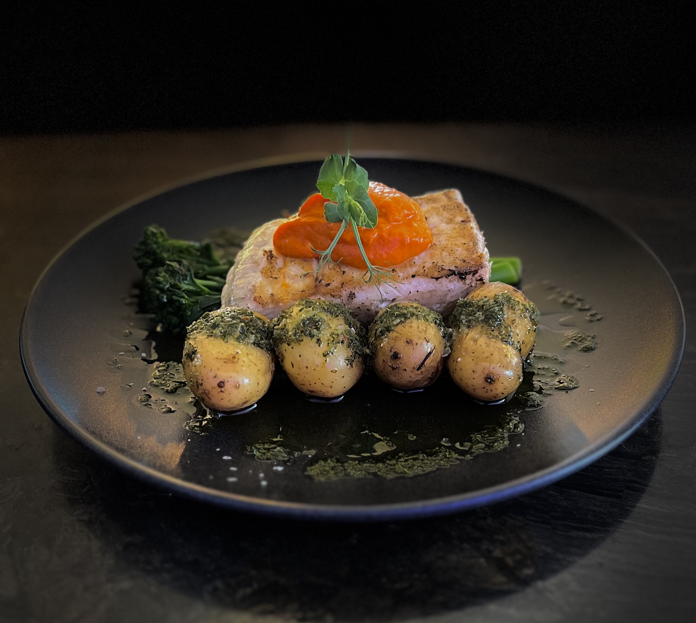 OVEN BAKED WILD SEA BASS 