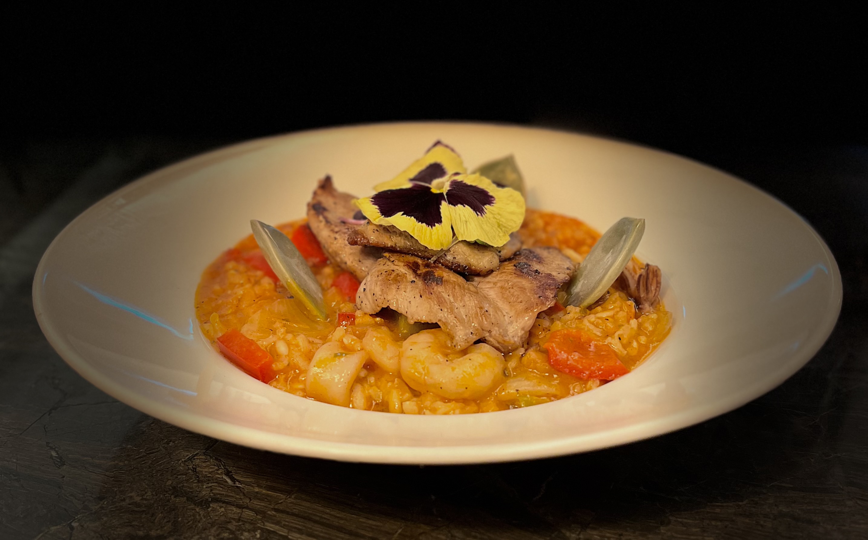CREAMY SEAFOOD RICE WITH IBERIAN PORK