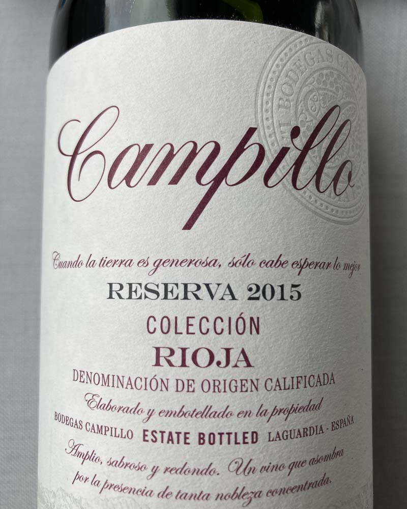 Campillo. Tempranillo Reserva (Rioja)
