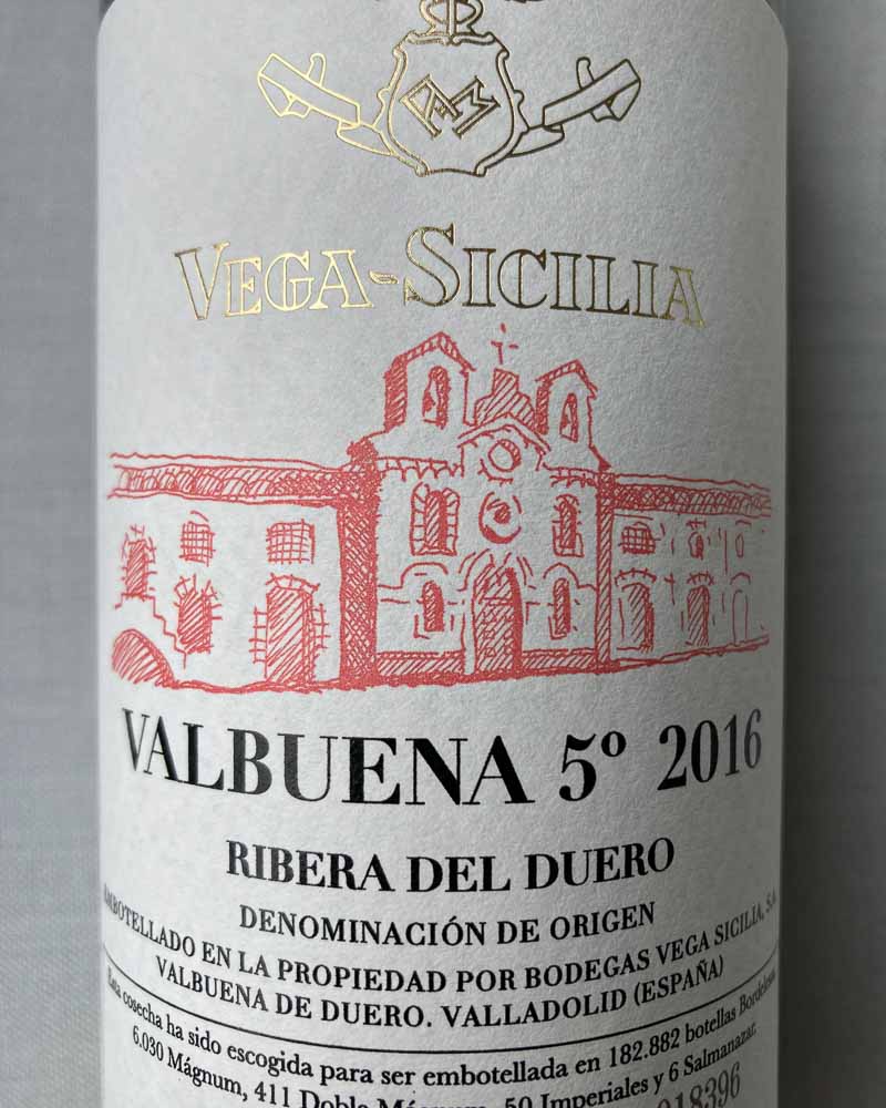 Vega Sicilia. Tinta del País Valbuena 5 años (Ribera del Duero)