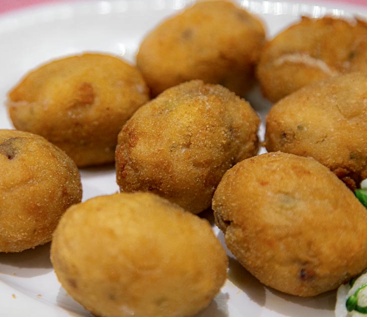 Chicken and ham croquettes