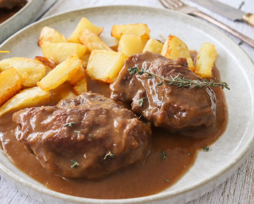 Carrillá en salsa
