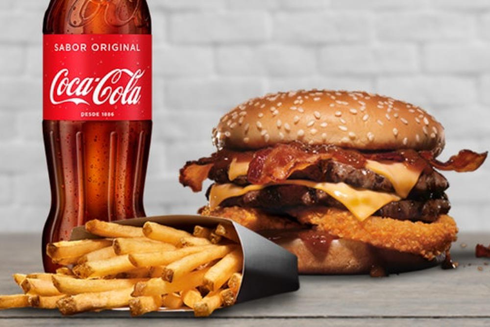 Menú Double Western Bacon Cheese