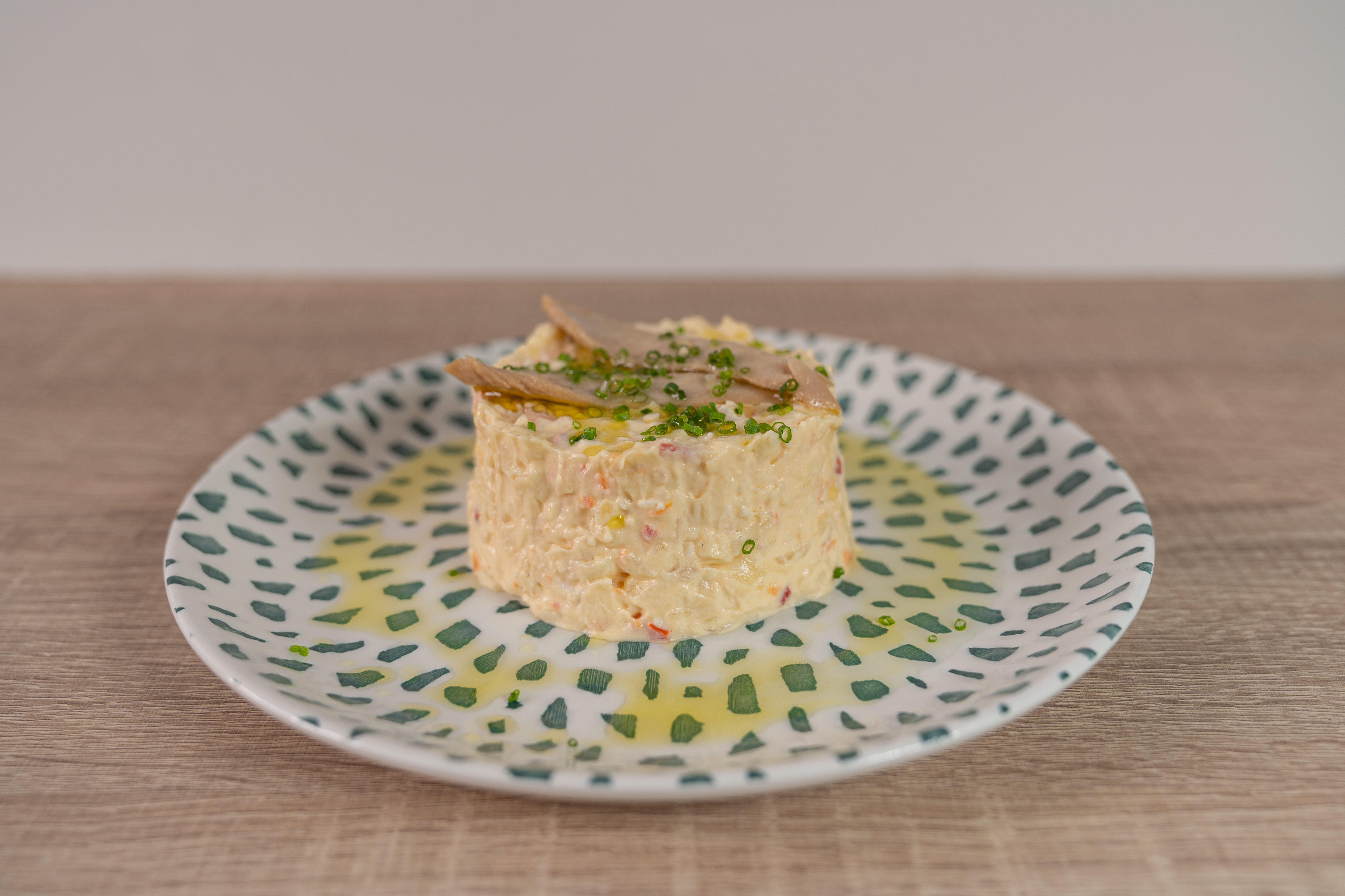 Russian Salad with Tuna Belly