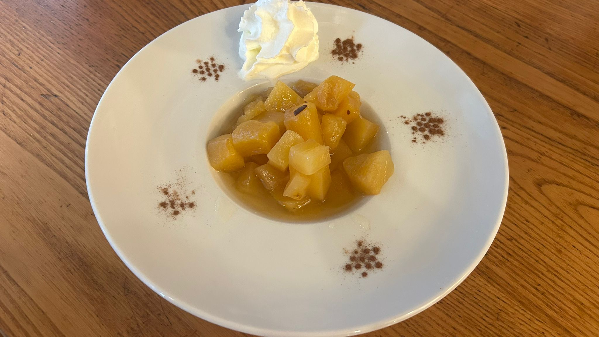 Roasted pineapple with vanilla aroma