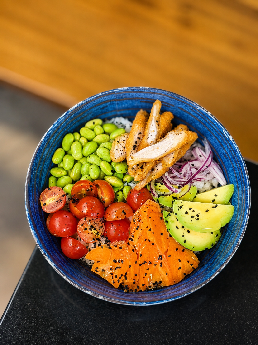Chicken poke with yakiniku