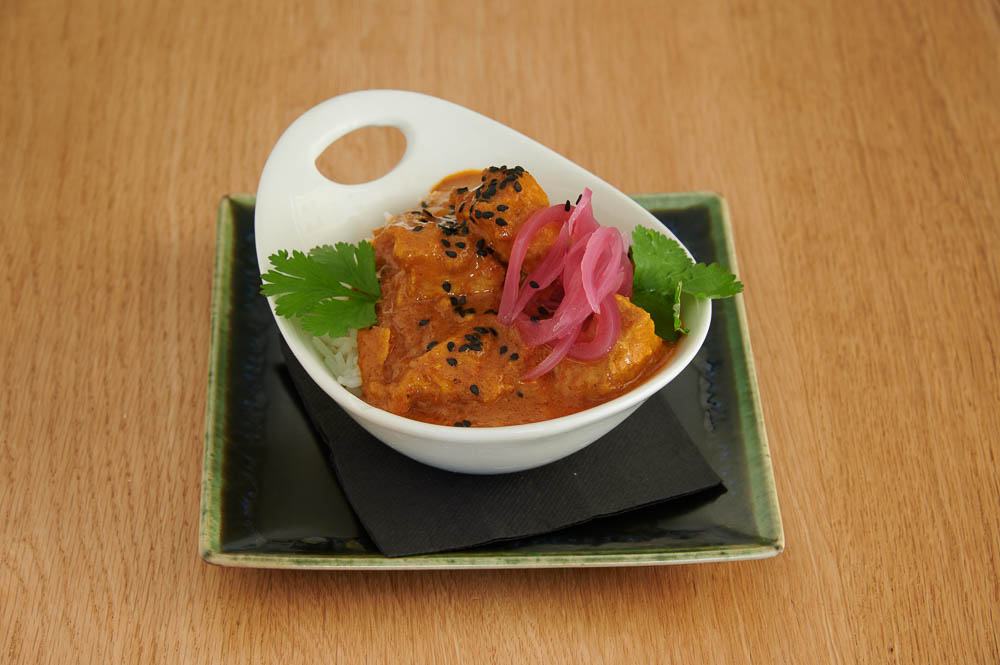 Curry Huhn und Reis
