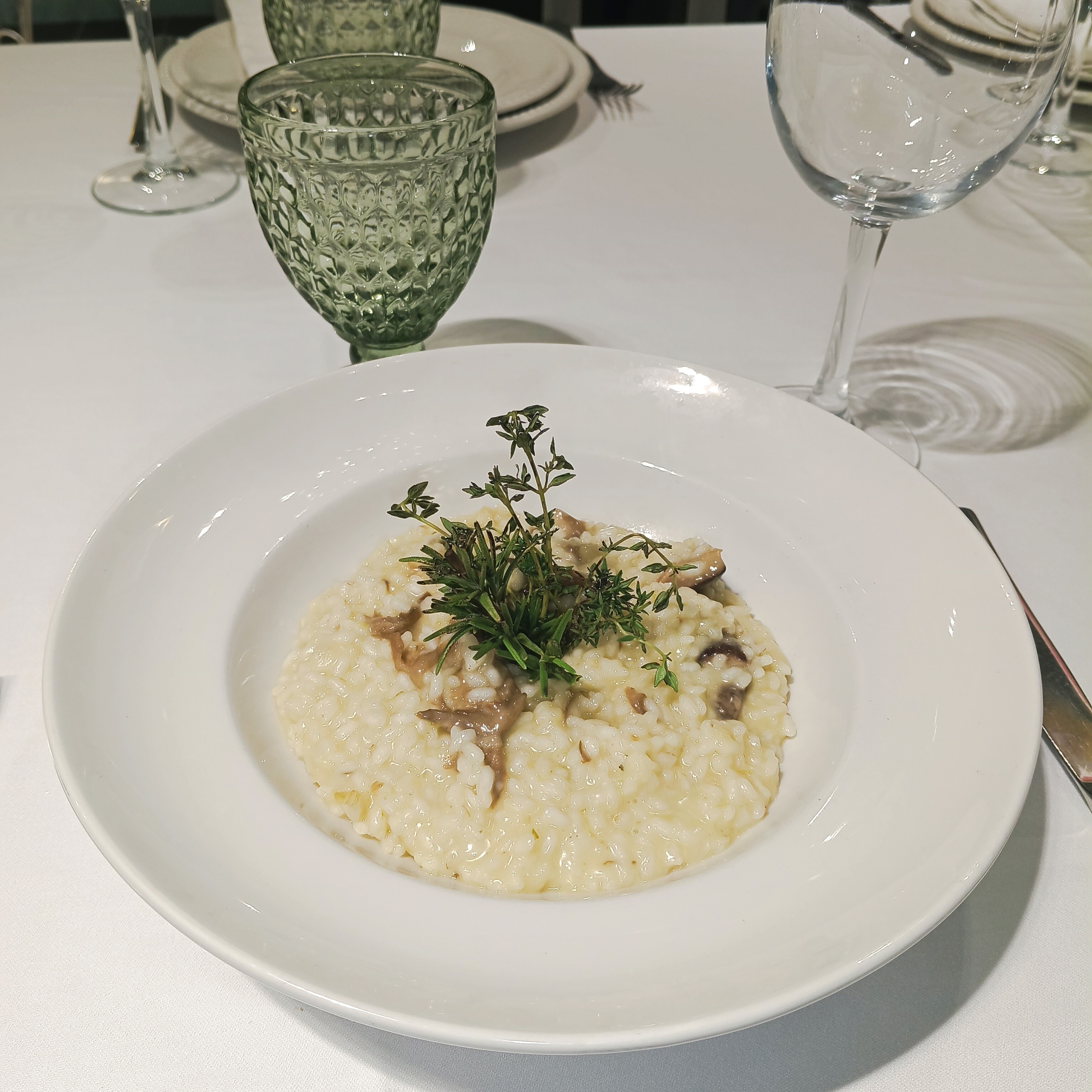 Mushroom risotto