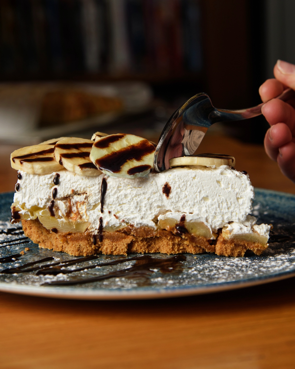 Platanata con dulce de leche