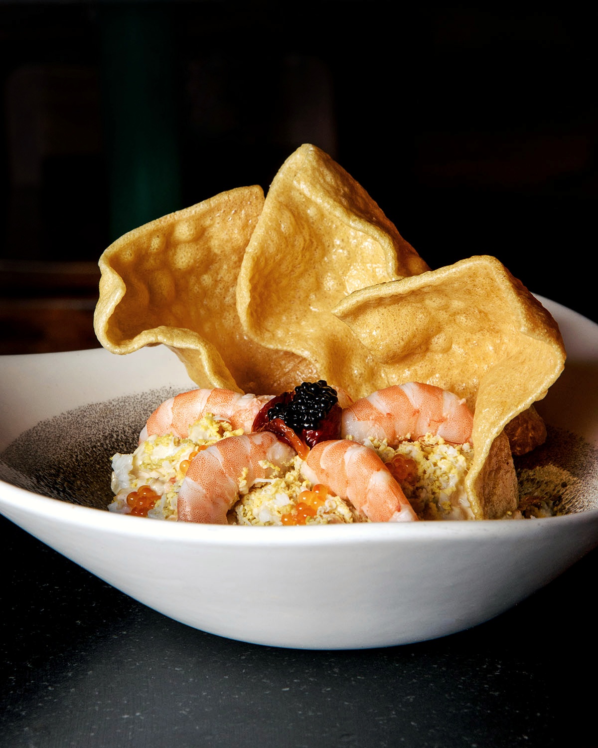 Ensaladilla rusa de atún y langostinos
