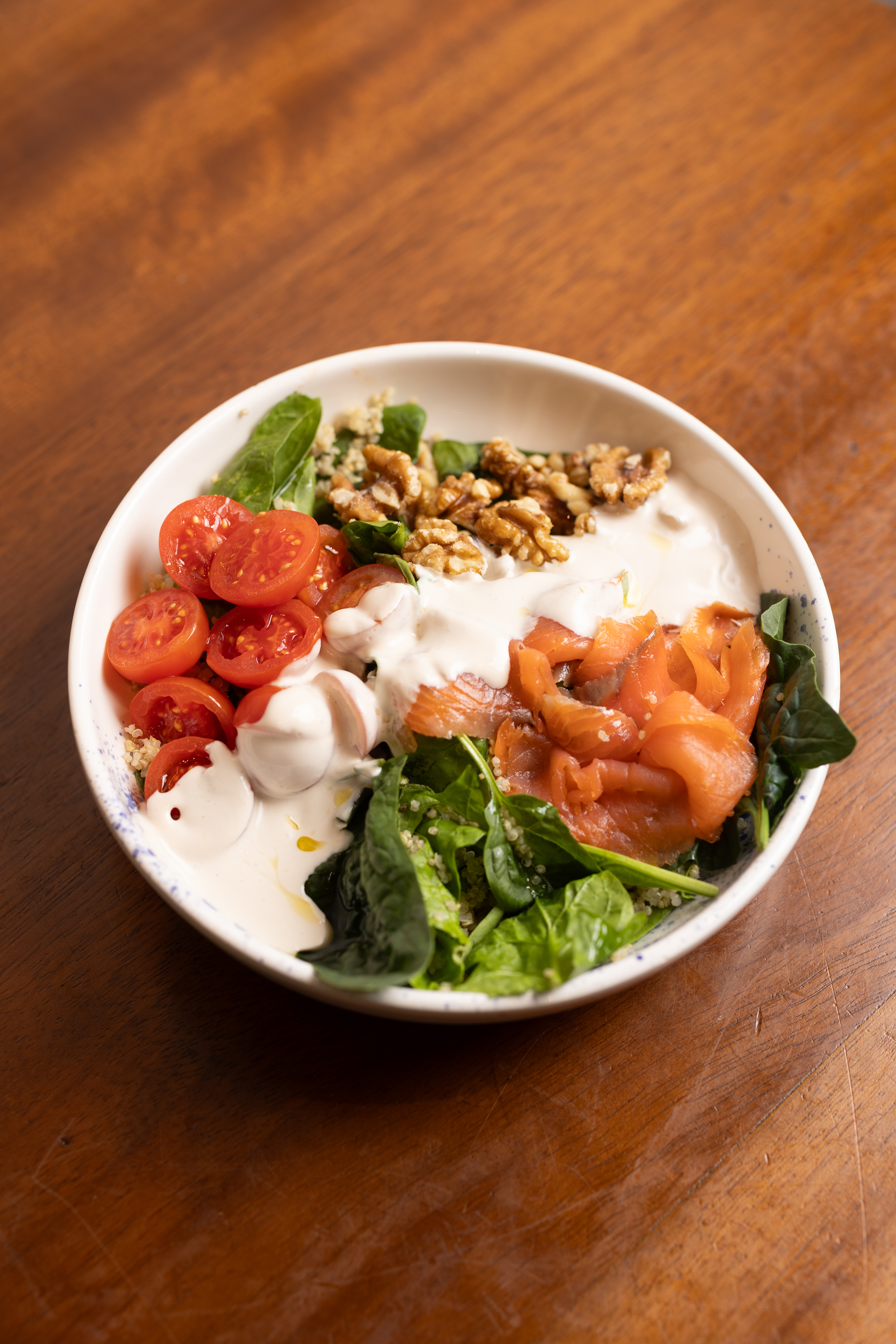 салат из лосося