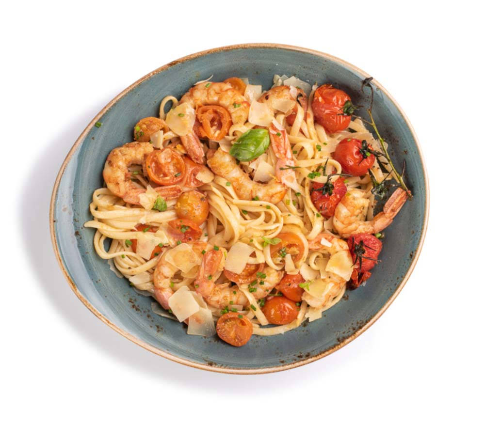 PASTA WITH GARLIC PRAWNS