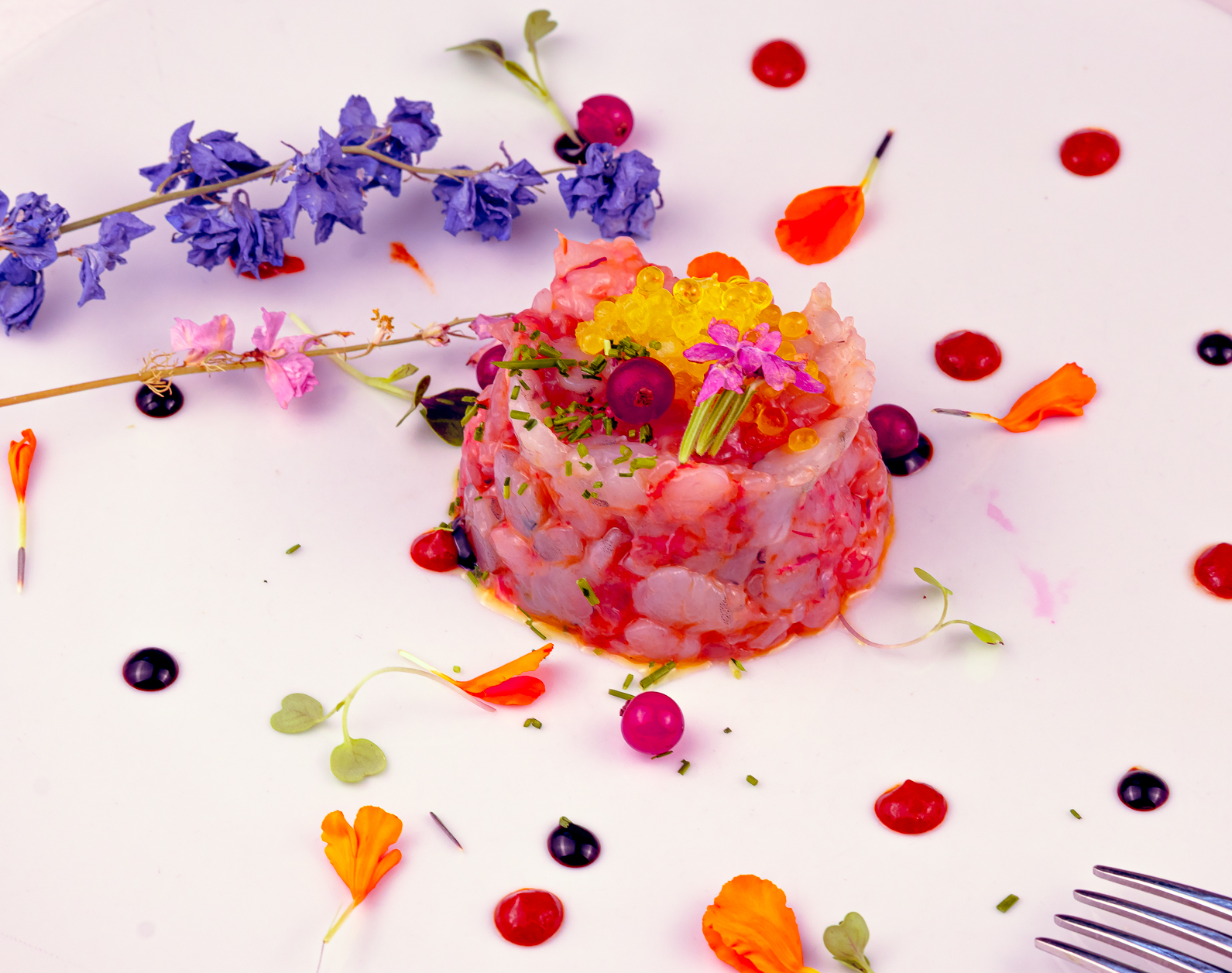 Tartar de gamba roja