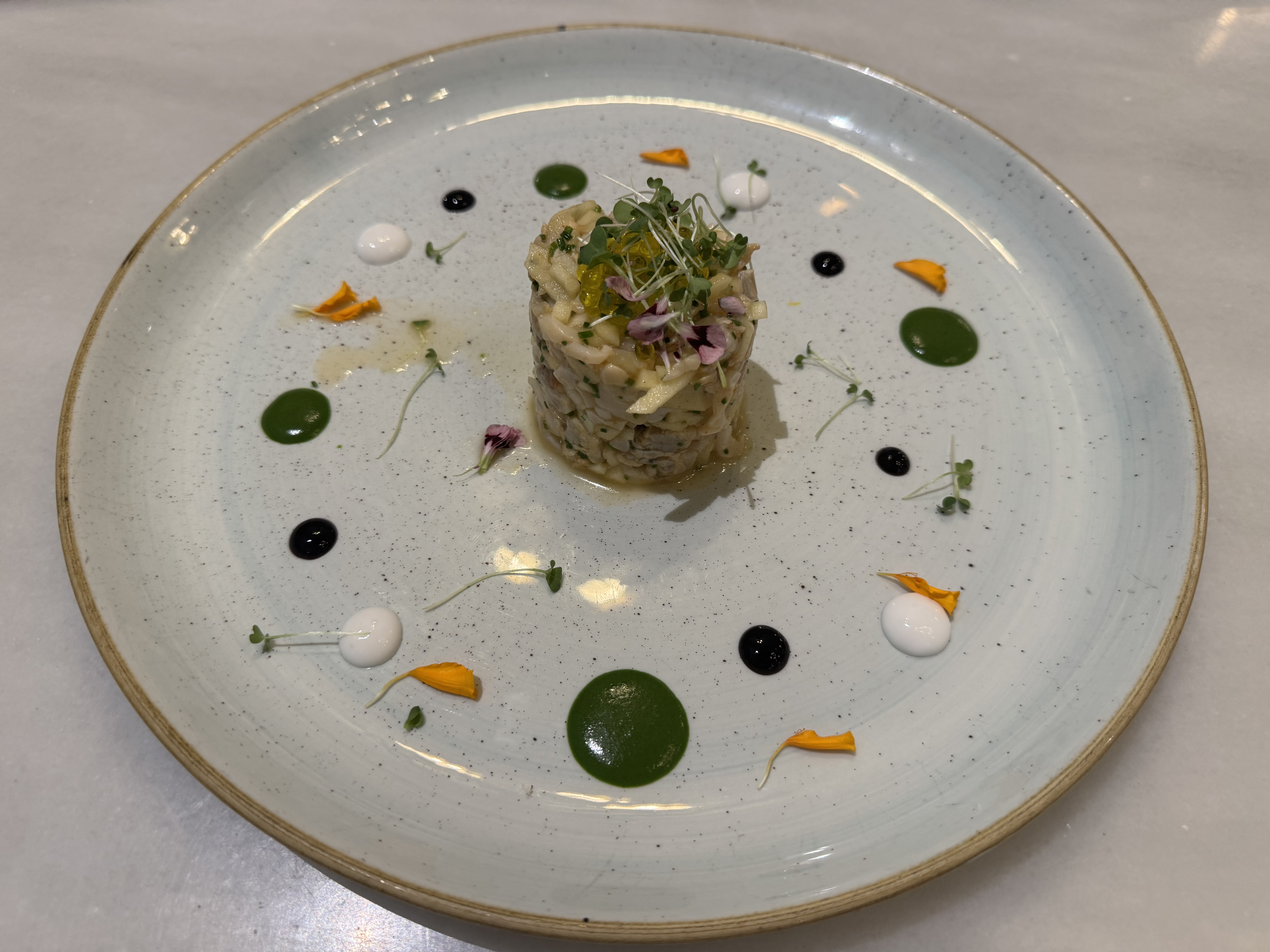 Tartar de gamba blanca
