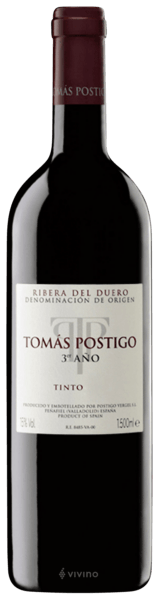 D.O. Ribera del Duero - Bodega Tomás Postigo- Tomás Postigo 3º Año