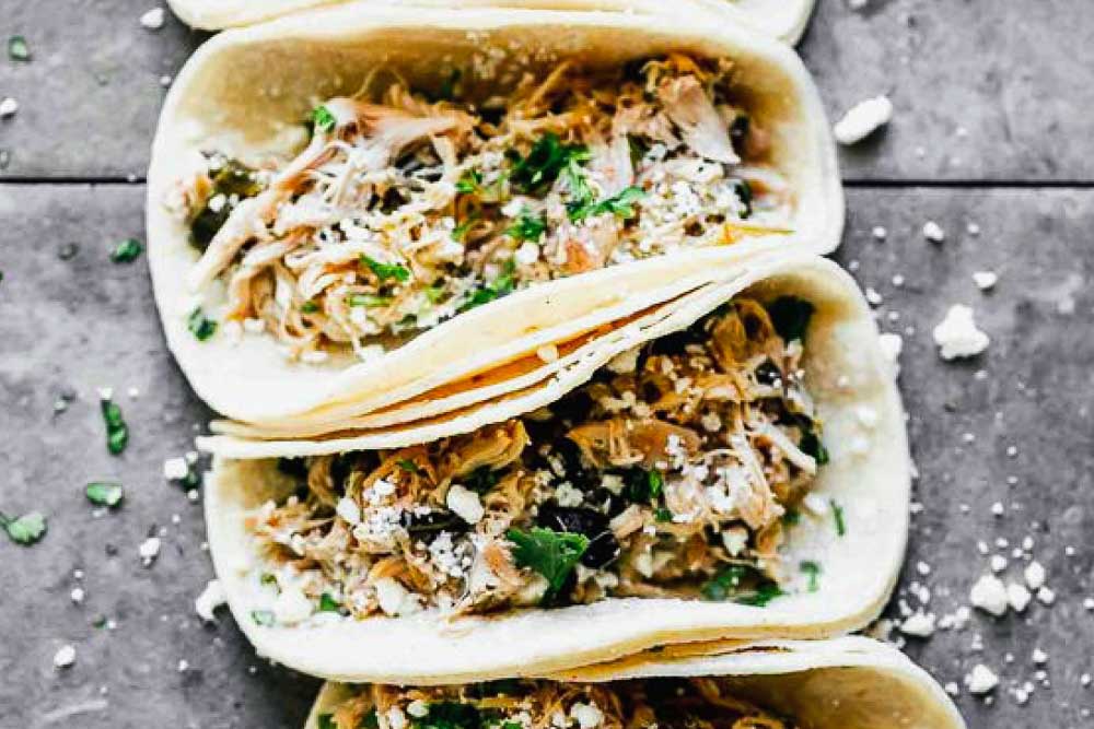 TACO DE POLLO POBLANO