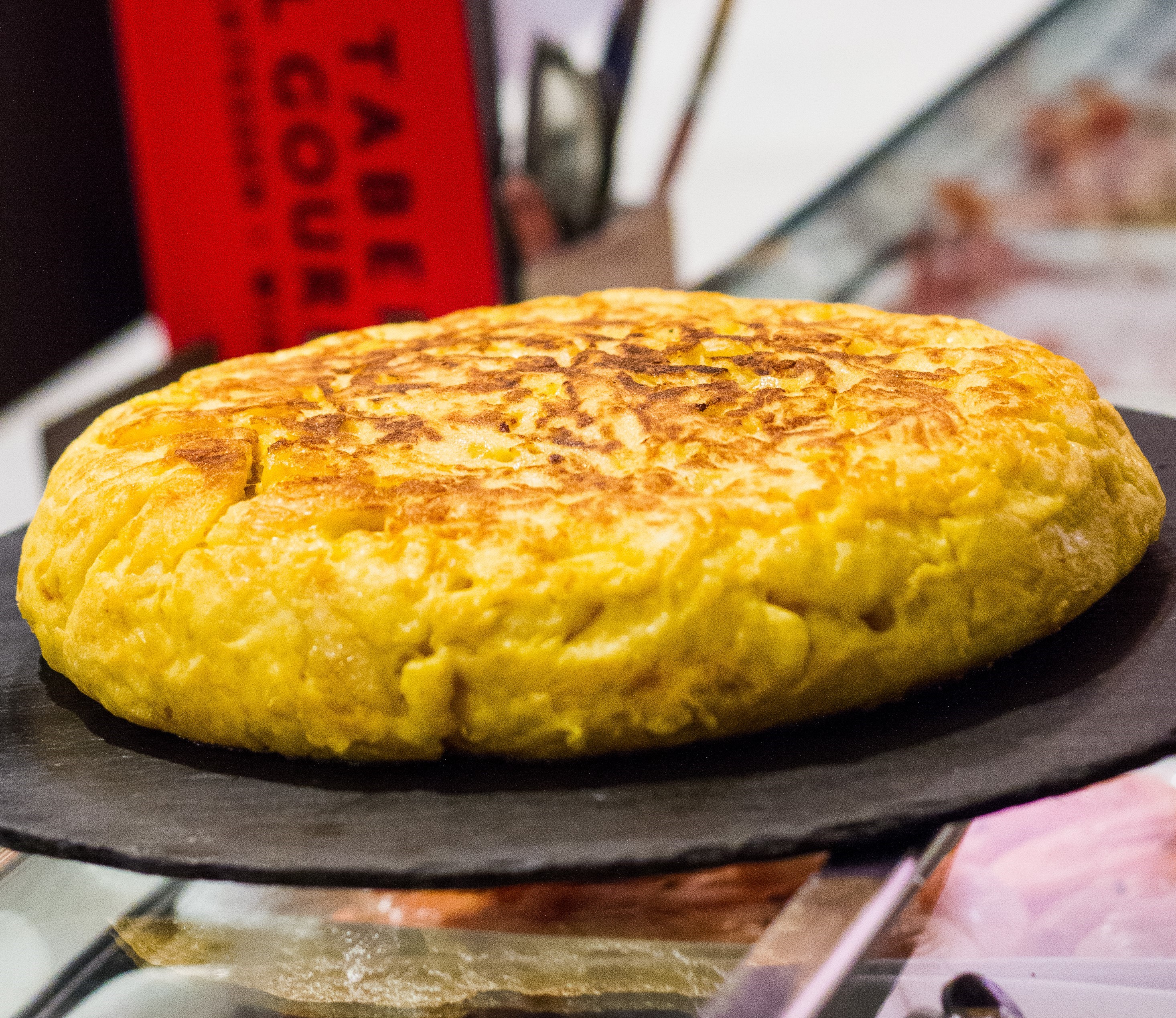 Potato omelette skewer