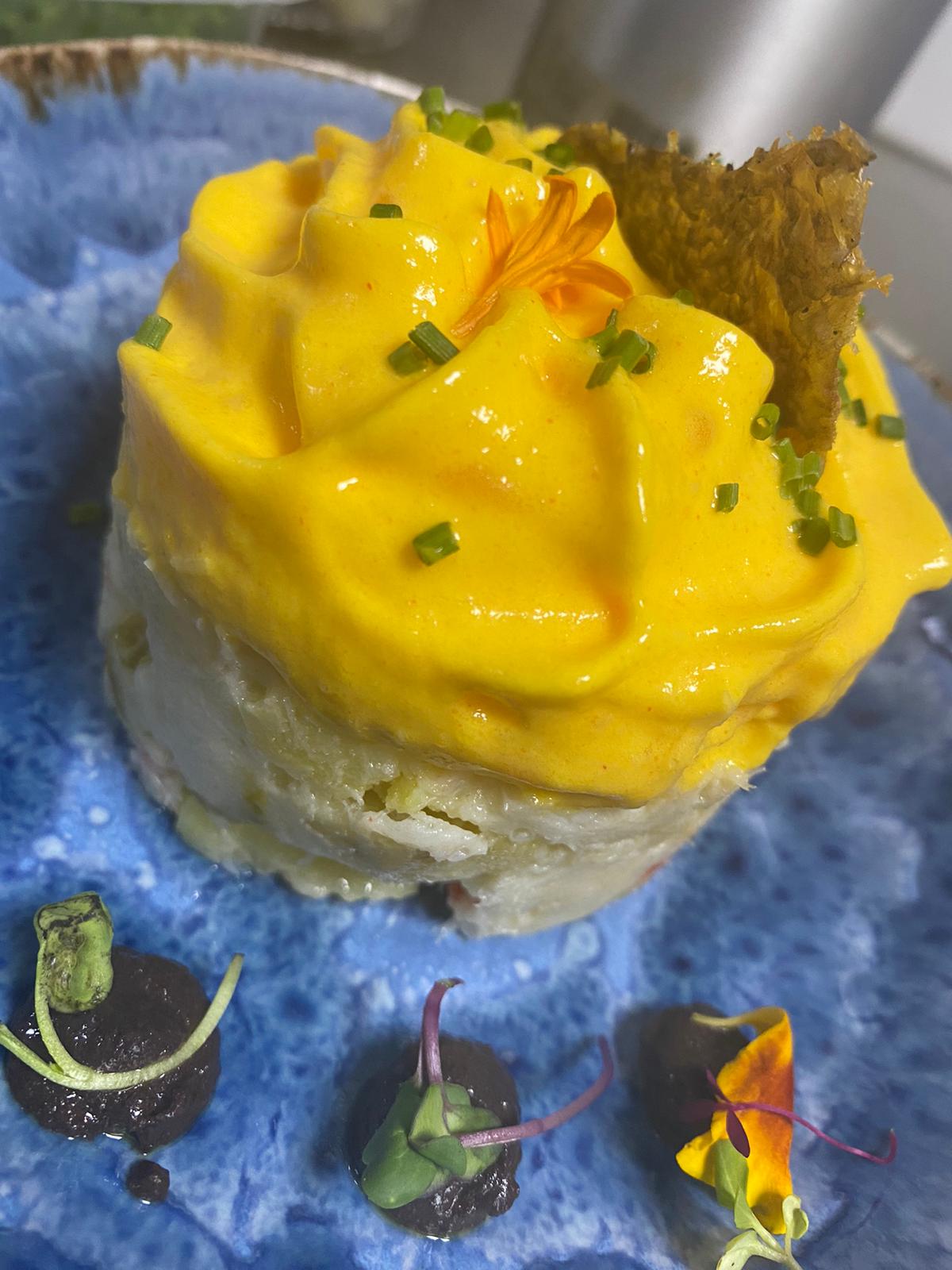 Malagueña 沙拉配油封鳕鱼