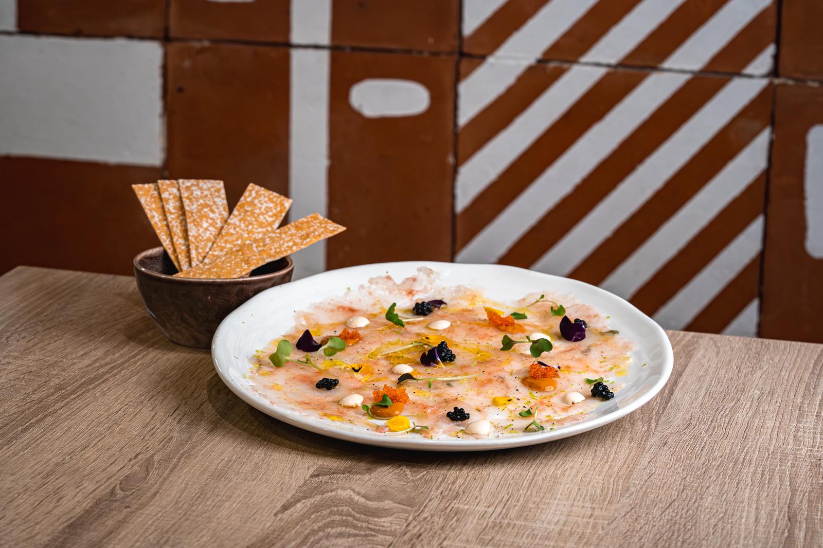 Carpaccio de Gambas blancas