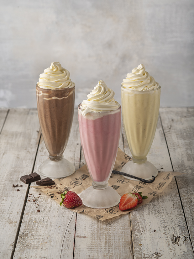 Deluxe milkshake (gluten-free version also available)
