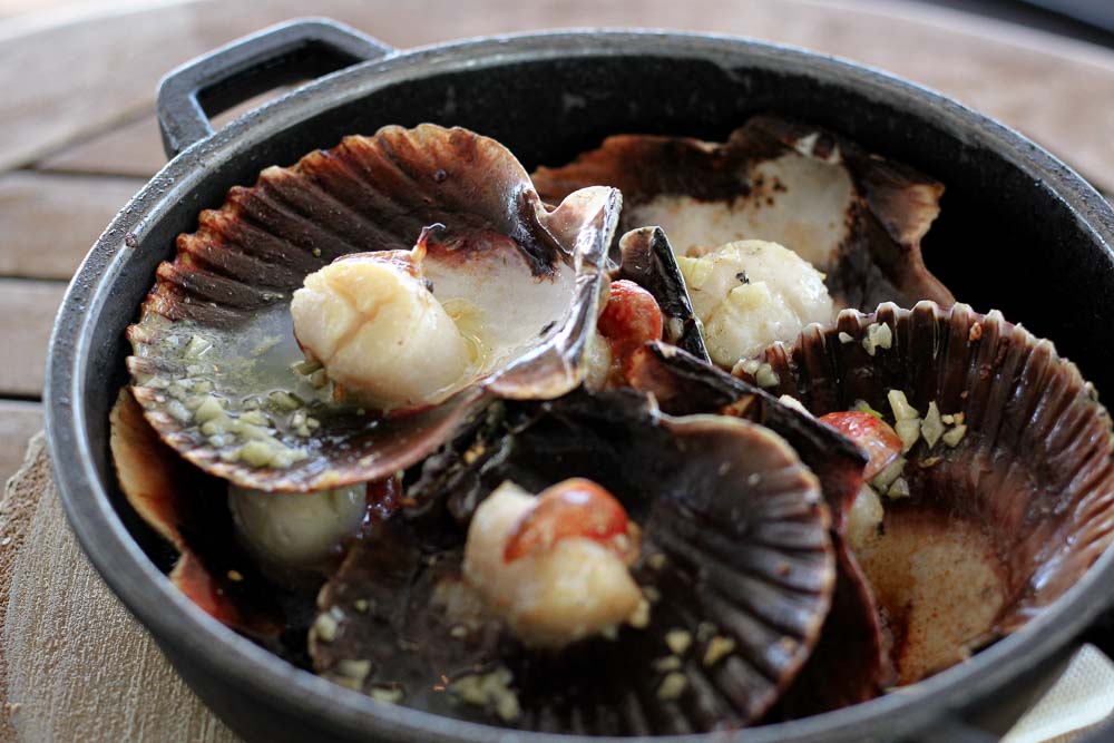 Grilled scallops (6 pieces)