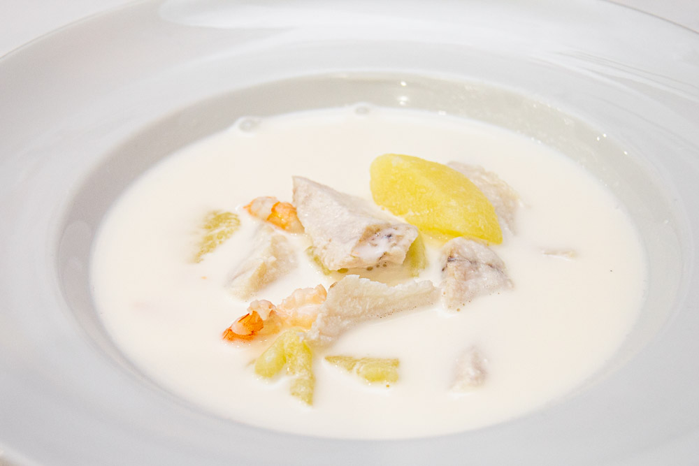 Fischsuppe, Mayonnaise,