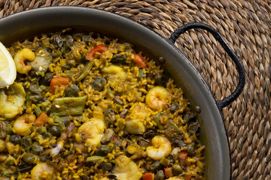 Arroz "del Senyoret" con calamar, sepia, rape, gamba y verdura