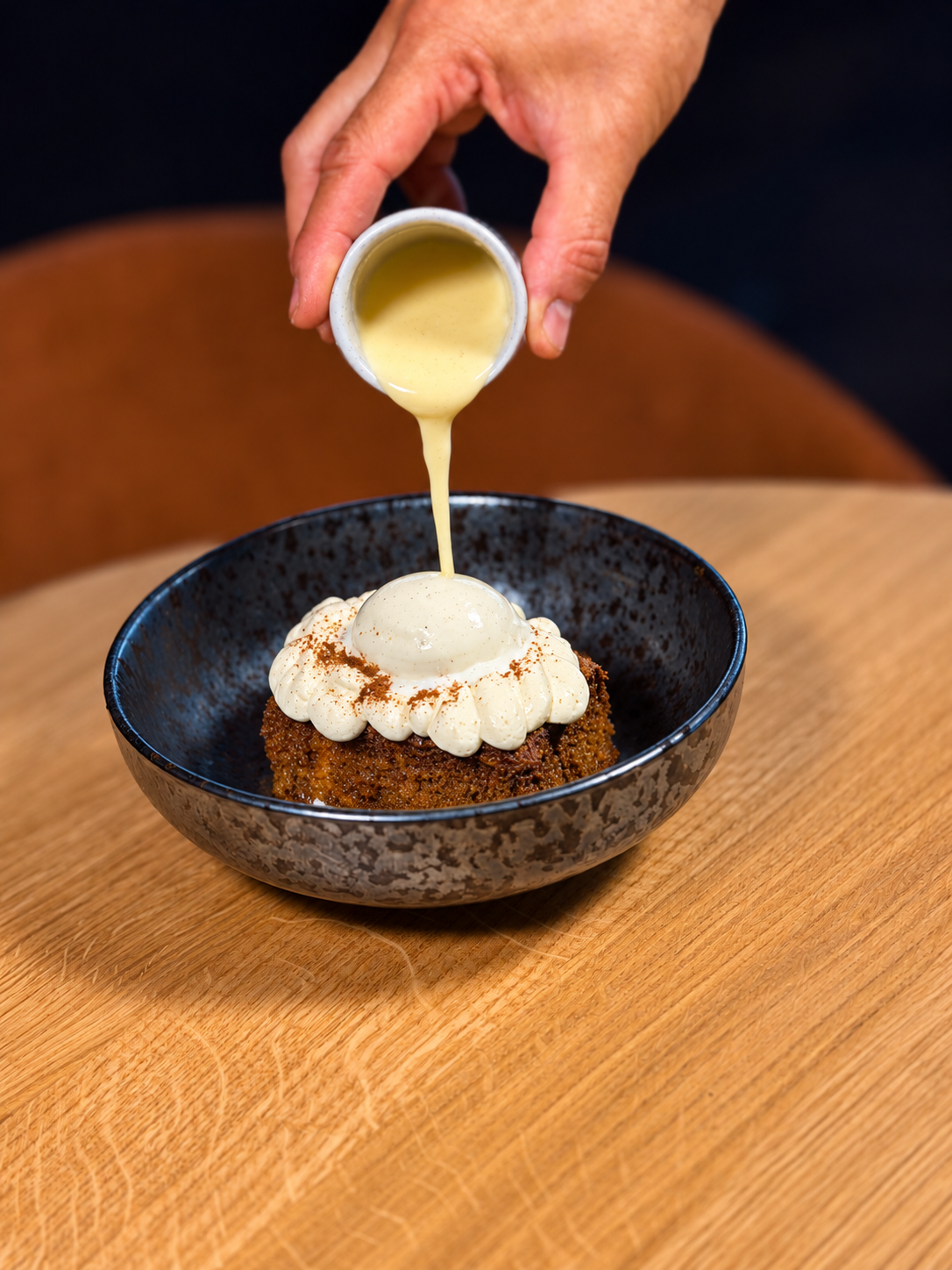 Briochmisu con gelato alla vaniglia Bourbon