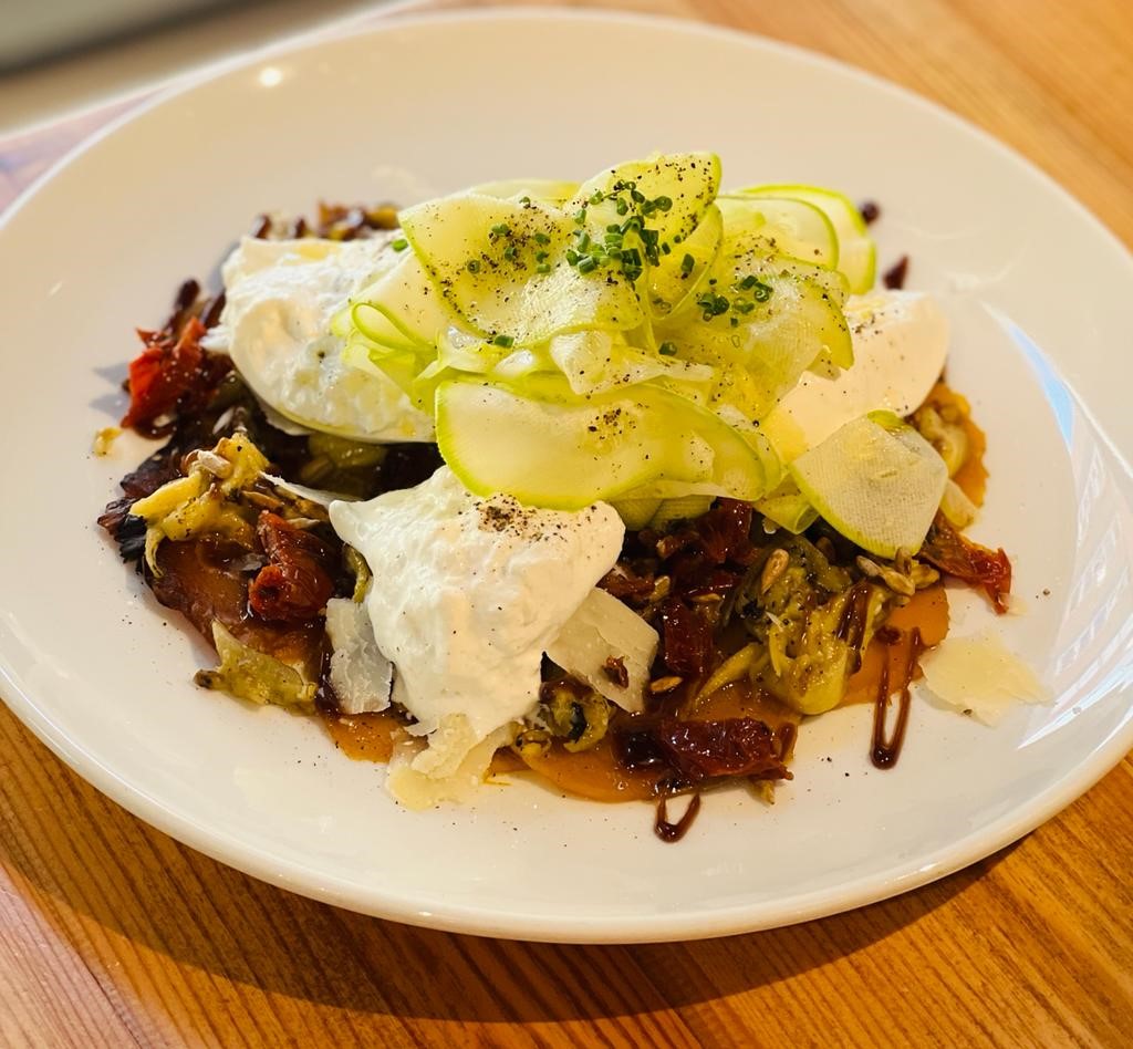 Burrata & légumes rôtis