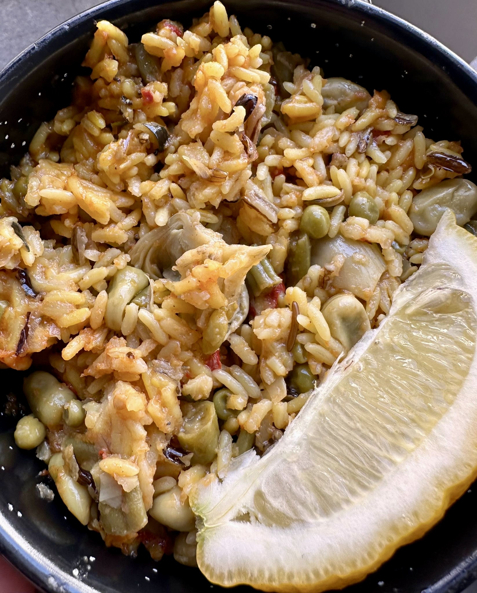 Paella de verduras