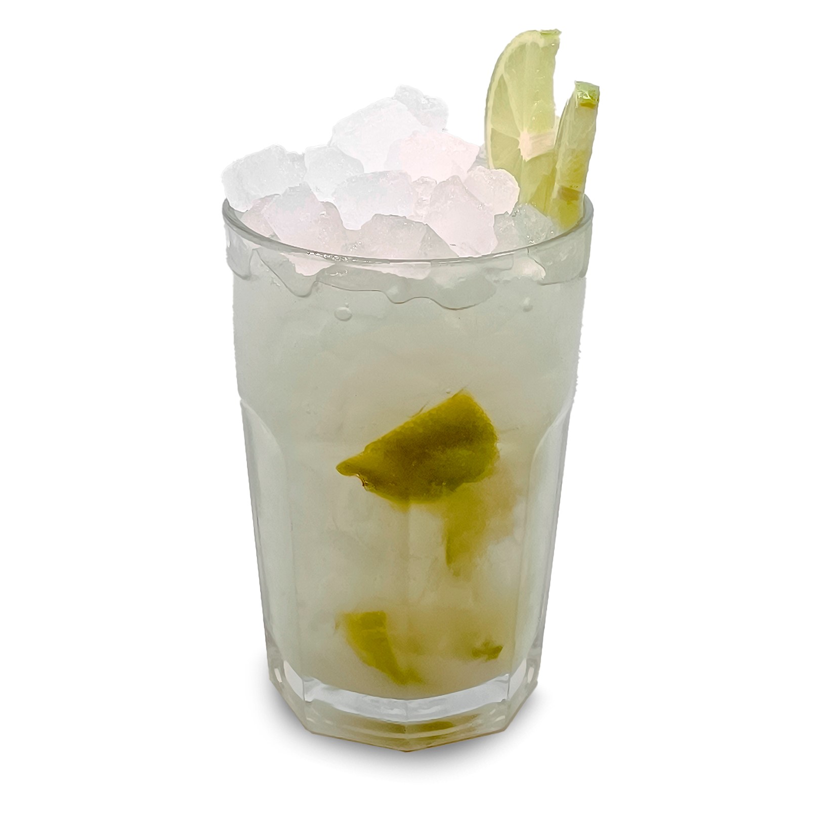 Caipirinha (Cachaça or honey rum, lime, sugar)