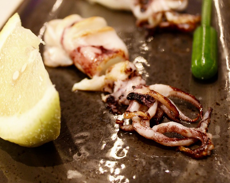 Grilled Santa Pola baby squid
