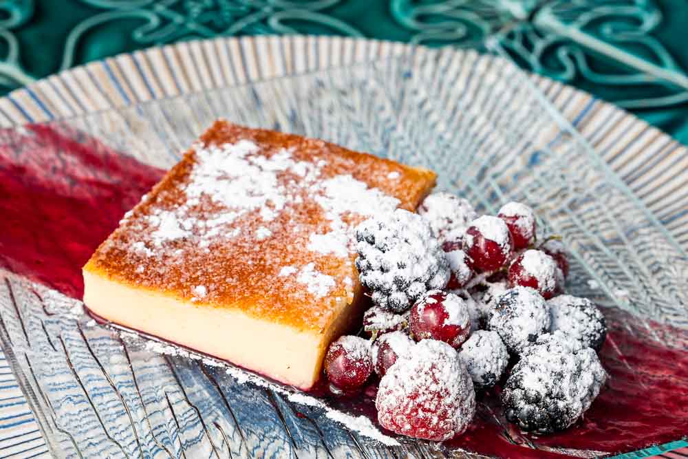 Quesada de frutos rojos 