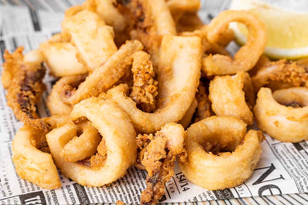 Calamares de potera a la andaluza