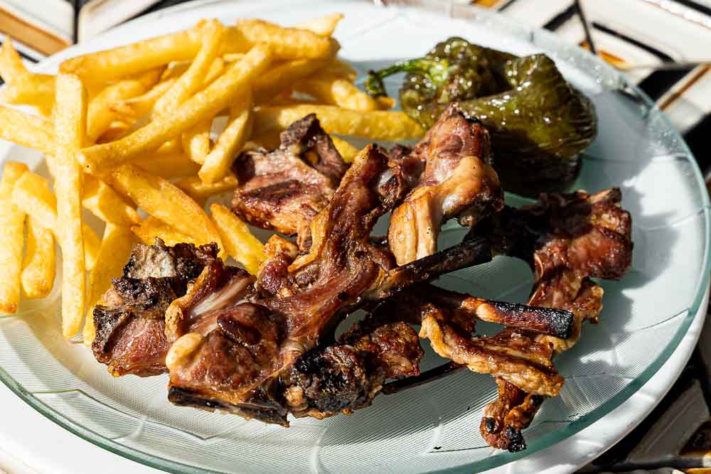 Grilled Lamb Chops thyme and rosemary