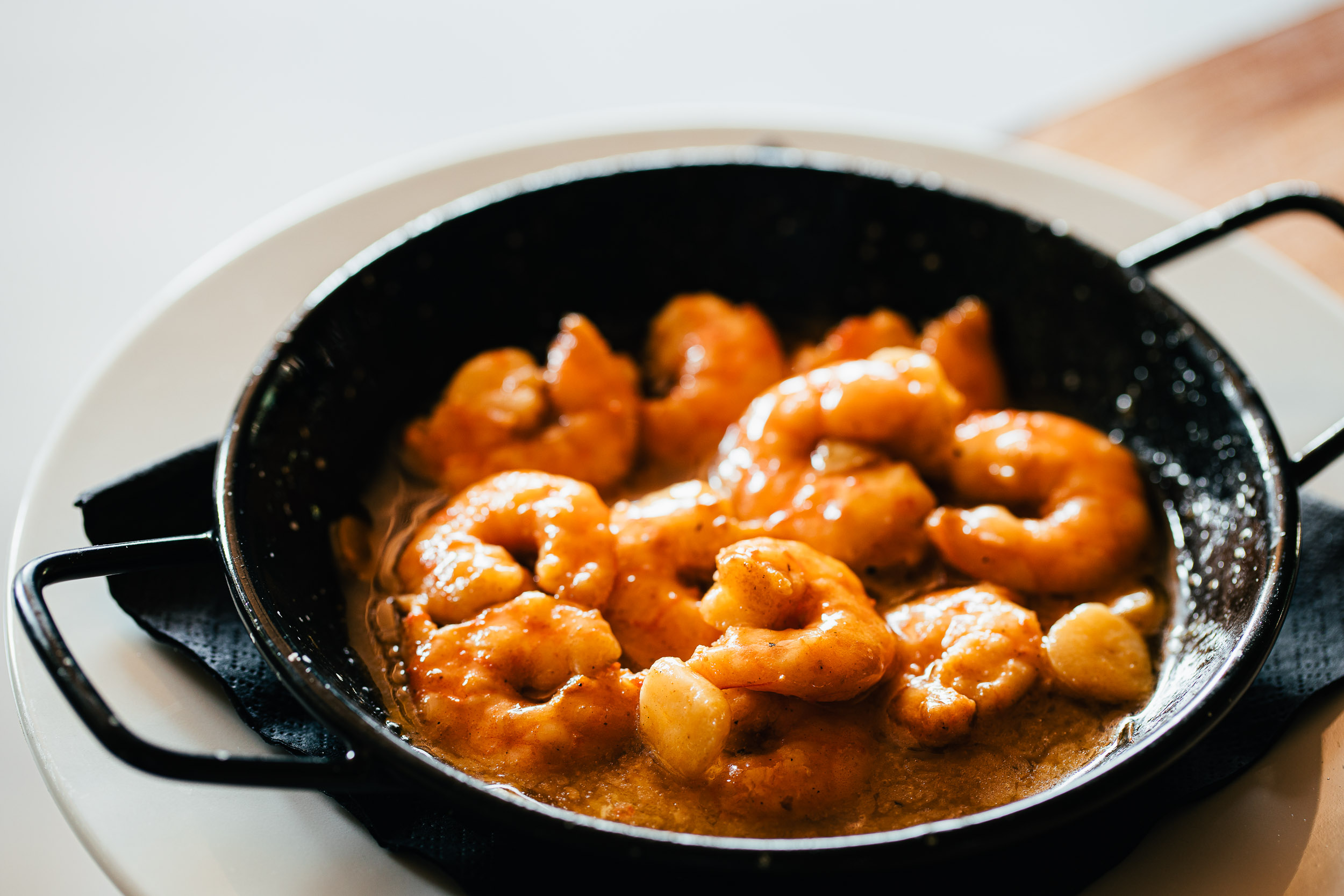 CAZUELA DE LANGOSTINOS