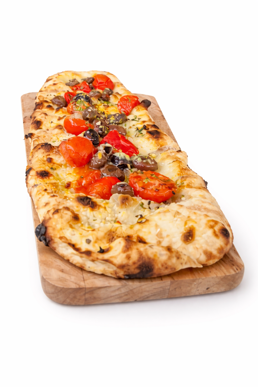 Focaccia tomate y aceituna