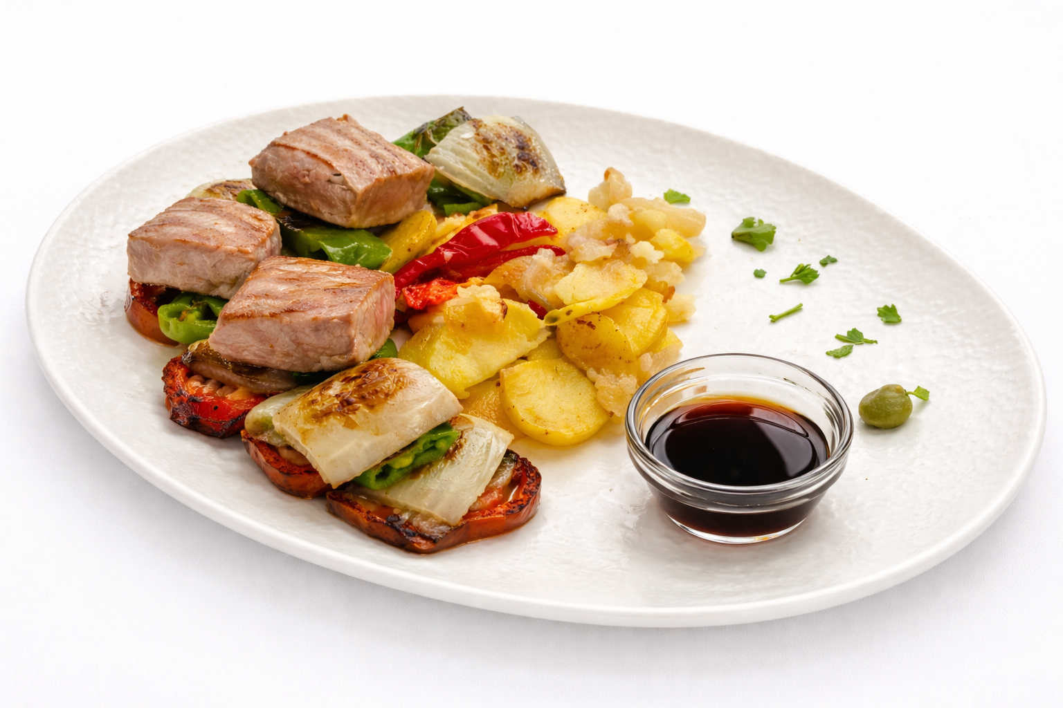 Spiedini di tonno alla griglia