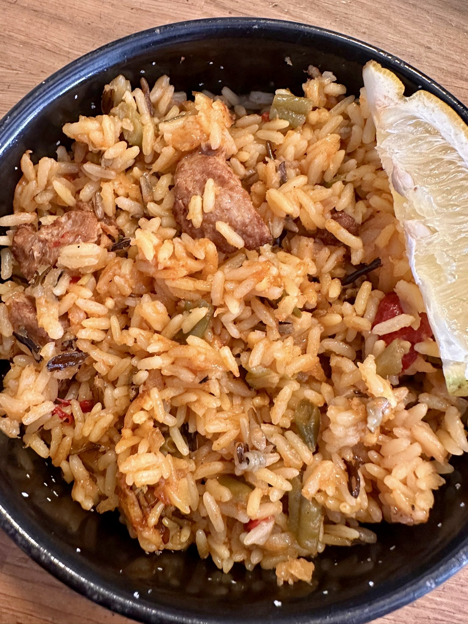 Paella de pollo