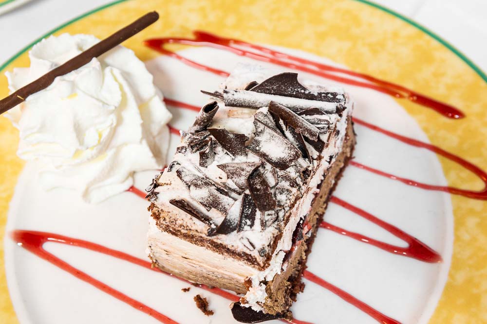 Chocolate and cream pie