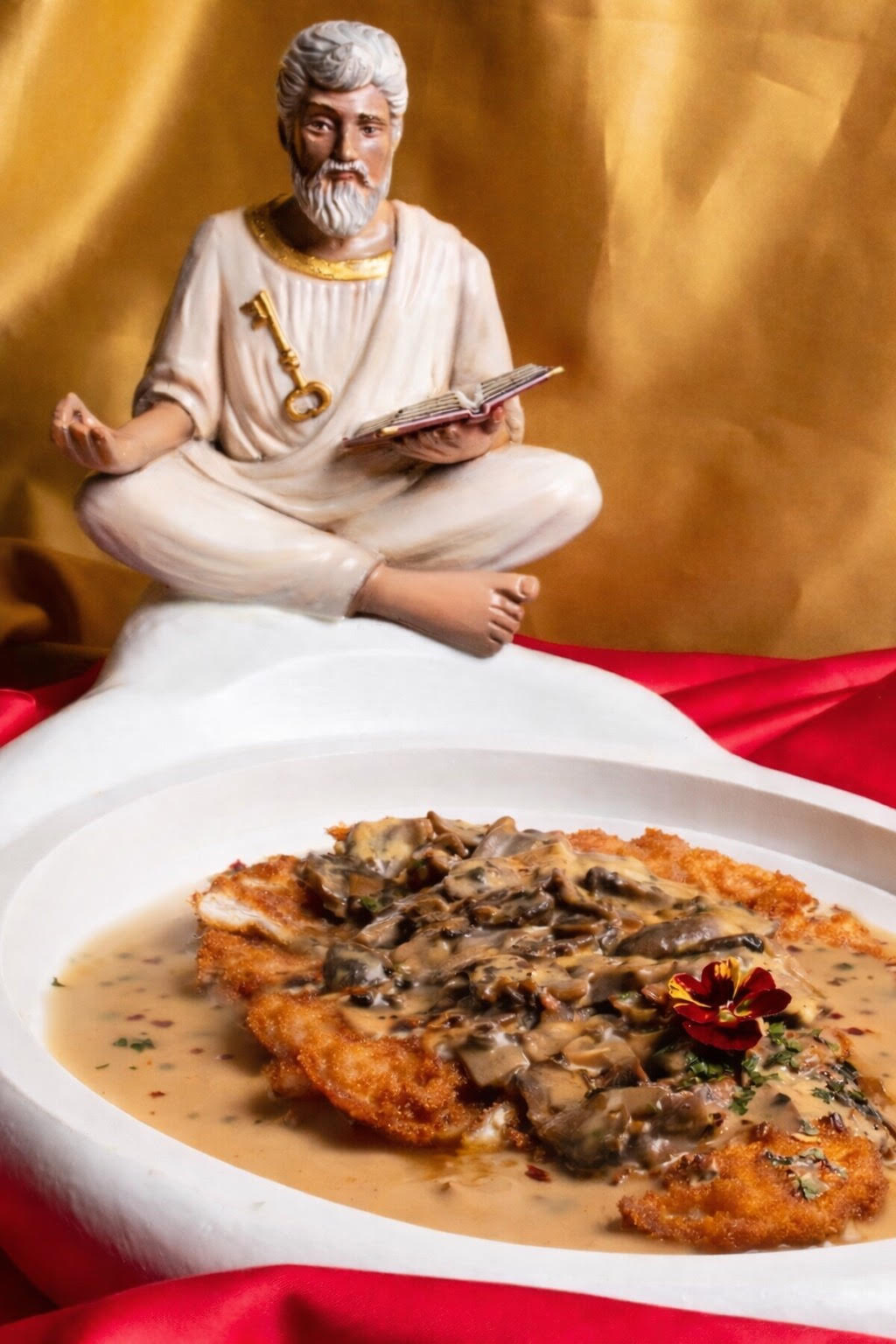 Scallop to the mushroom