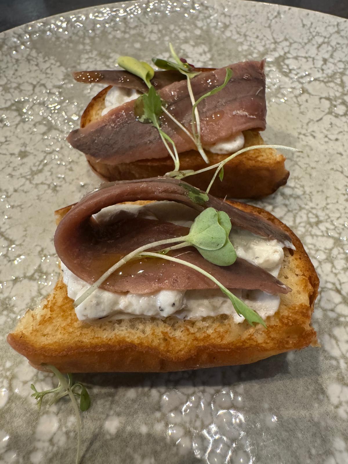 ANCHOVY ON BRIOCHE BREAD