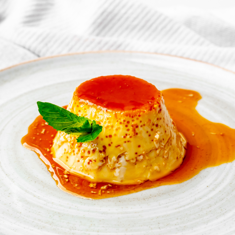 Flan de la casa
