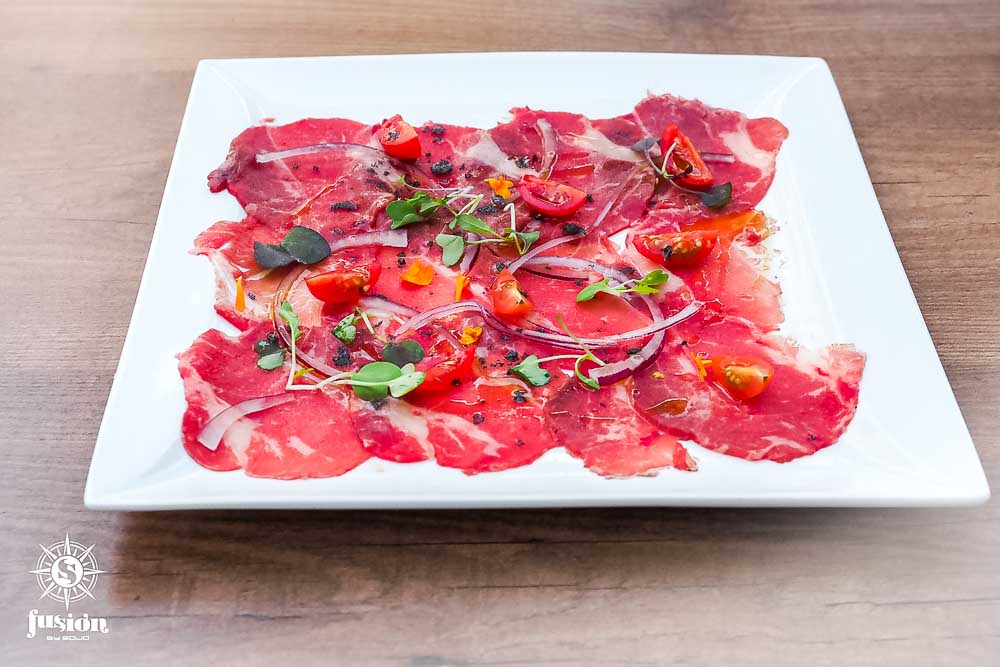 Filet of angus beef ceviche